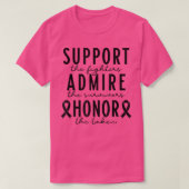 Support The Fighters Admire The Survivors Honor Th Tシャツ (デザイン正面)