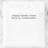 Support Trans Donielle Trump Hankamer Artjunkhaus 長方形シール (バッグ)