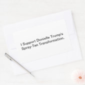 Support Trans Donielle Trump Hankamer Artjunkhaus 長方形シール (封筒)