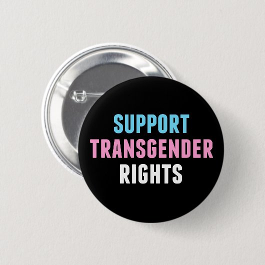 Support Transgender Rights 缶バッジ (正面&裏面)