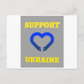 SUPPORT UKRAINE ポストカード (正面)