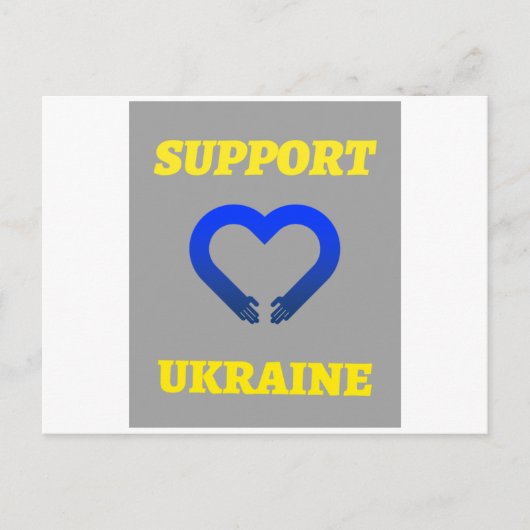 SUPPORT UKRAINE ポストカード (正面)
