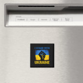 Support Ukraine Flag I Stand With Ukraine マグネット (インサイチュ (食洗機))