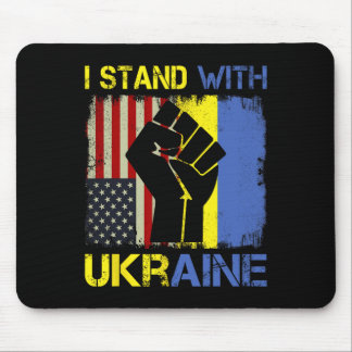 Support Ukraine I Stand With Ukraine Ukrainian Fla マウスパッド