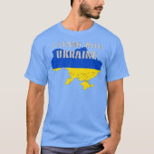 Support Ukraine I Stand With Ukrainian Tシャツ (正面)