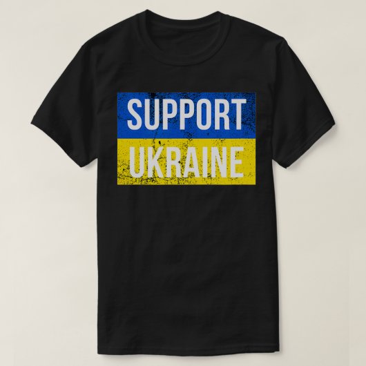 Support Ukraine Patriotic Ukrainian Flag for Men a Tシャツ (デザイン正面)