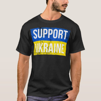 Support Ukraine Patriotic Ukrainian Flag for Men a Tシャツ