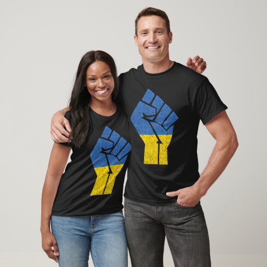 Support Ukraine Stand With Ukraine Ukrainian Flag Tシャツ (ユニセックス)