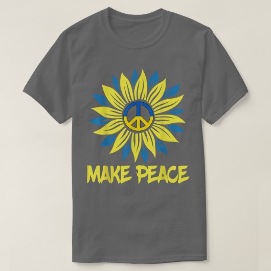 Support Ukraine Stand With Ukraine Ukrainian Flag  Tシャツ (デザイン正面)