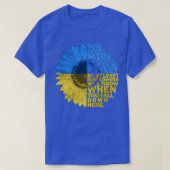Support Ukraine Sunflower flag Ukraine I Stand Wit Tシャツ (デザイン正面)