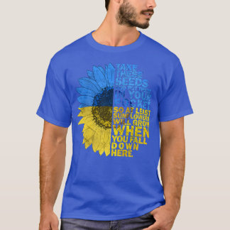 Support Ukraine Sunflower flag Ukraine I Stand Wit Tシャツ