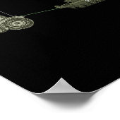 Support Ukraine Tractor Pulling A Russian  ポスター (角)