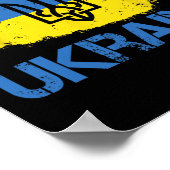 Support Ukraine With This Ukraine Flag I Stand Wit ポスター (角)