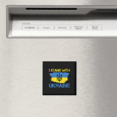 Support Ukraine With This Ukraine Flag I Stand Wit マグネット (インサイチュ (食洗機))