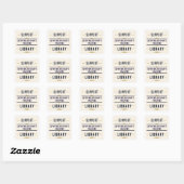 Support Your Library – Custom Library Name Design スクエアシール (シート)