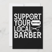 Support Your Local Barber 2024 招待状 (正面)