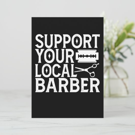Support Your Local Barber 2024 招待状 (スタンド正面)