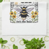 Support Your Local Honey Bee - Kitchen Towels キッチンタオル (折り畳み)