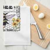Support Your Local Honey Bee - Kitchen Towels キッチンタオル (四つ折り)