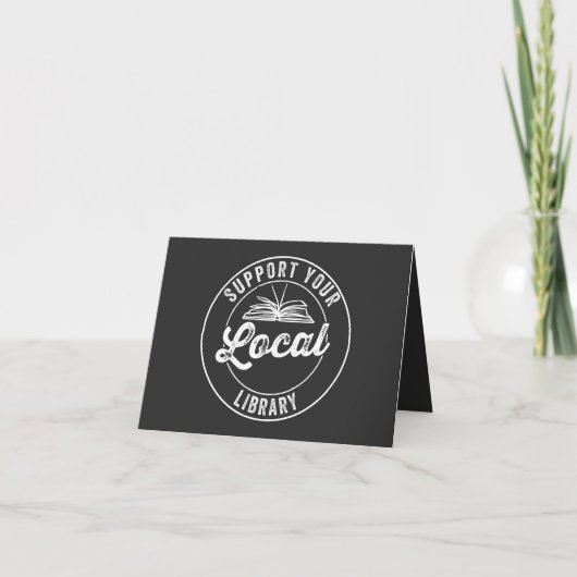 support your local library カード (正面)