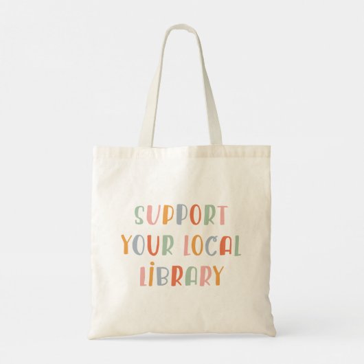 Support Your Local Library トートバッグ (裏面)