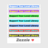 Support Your Local Library （図書館員の本） シール (シート)