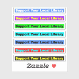 Support Your Local Library （図書館員の本） シール