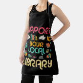 Support Your Local Library Book Readers Lovers エプロン (インサイチュ)