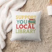 Support Your Local Library Book Readers Lovers クッション (ブランケット)