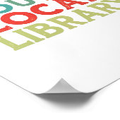 Support Your Local Library Book Readers Lovers ポスター (角)