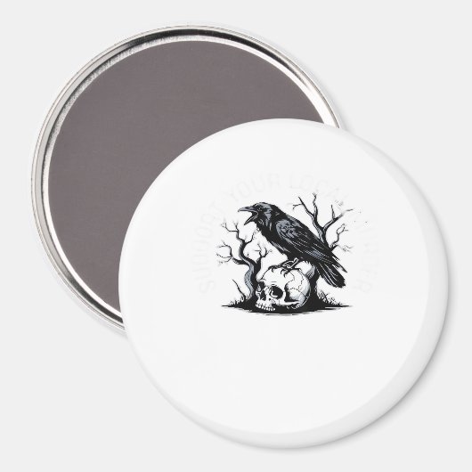 Support Your Local Murder Classic Design マグネット (正面/裏面)