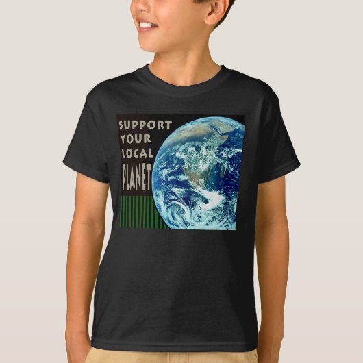 Support Your Local Planet Kids T-shirt Tシャツ (正面)