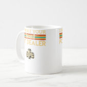 Support Your Local Pot Dealer Funny Pottery コーヒーマグカップ (正面左)