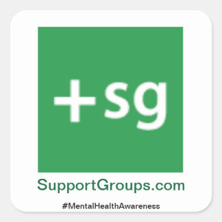 SupportGroups.com #MentalHealthAwareness スクエアシール
