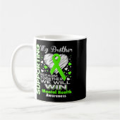 Supporting My Brother - Mental Health認識度Sh コーヒーマグカップ (左)