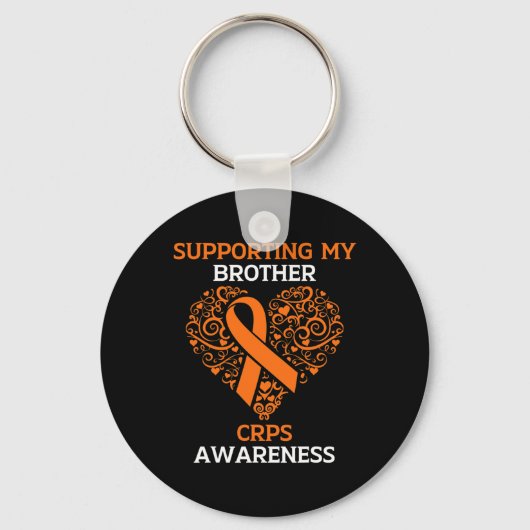 Supporting My Brother Rsd Crps Awareness Month Ora キーホルダー (正面)