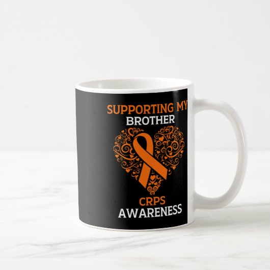Supporting My Brother Rsd Crps Awareness Month Ora コーヒーマグカップ (右)
