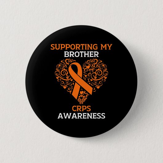 Supporting My Brother Rsd Crps Awareness Month Ora 缶バッジ (正面)