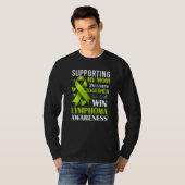 Supporting My Mom Lymphoma Awareness Month Lime Gr Tシャツ (正面フル)