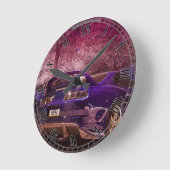 Supra撮影時計 ラウンド壁時計 (傾斜)