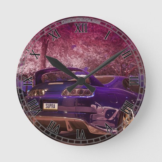 Supra撮影時計 ラウンド壁時計 (正面)