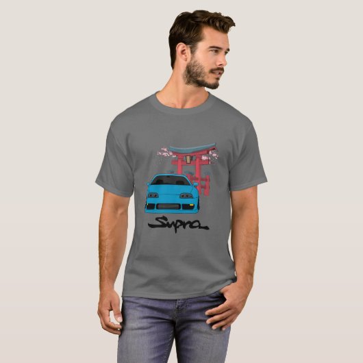 Supra MK4 Sakura Torii JDM Art Tシャツ (正面フル)