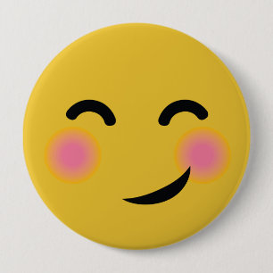 Supreのかわいい赤面のemoji 缶バッジ