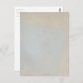 Suprematicst Composition：白のKazimir著 ポストカード (正面/裏面)