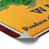 Supreme Apple Label – ワシントン州 ポスター (角)