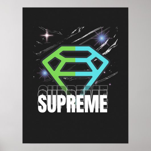 supreme  wall art design  ポスター (正面)