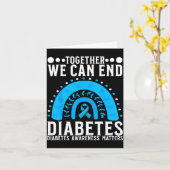 Suprt Diabetes Awareness Month For Diabetes Women  カード (黄色い花)