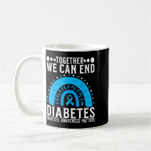 Suprt Diabetes Awareness Month For Diabetes Women  コーヒーマグカップ (左)
