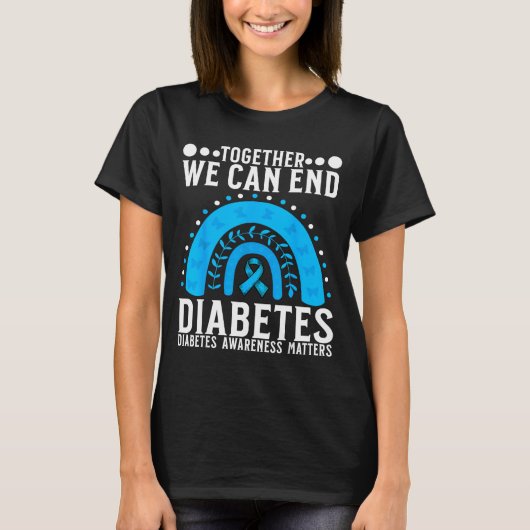 Suprt Diabetes Awareness Month For Diabetes Women  Tシャツ (正面)