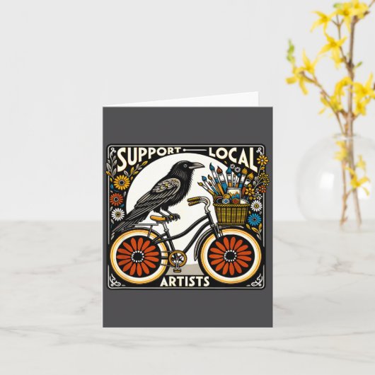 Suprt Local Artists  カード (黄色い花)